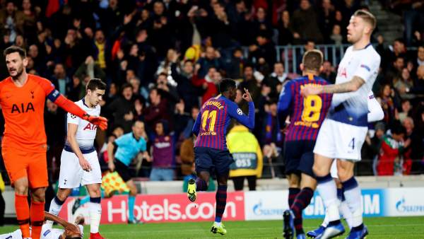 Gol de Dembélé al Tottenham Gol de Dembélé al Tottenham