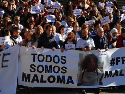 Manifestación en demanda de libertad para Maloma