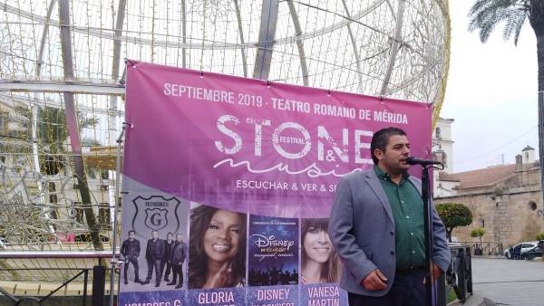 Carlos Lobo durante el primer avance del Stone & Music Festival 2019 Carlos Lobo durante el primer avance del Stone & Music Festival 2019