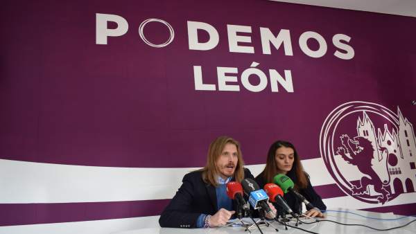 Pablo Fernández, en León. Pablo Fernández, en León.