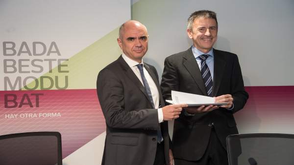 Xabier Egibar y Joseba Madariaga, de Laboral Kutxa Xabier Egibar y Joseba Madariaga, de Laboral Kutxa