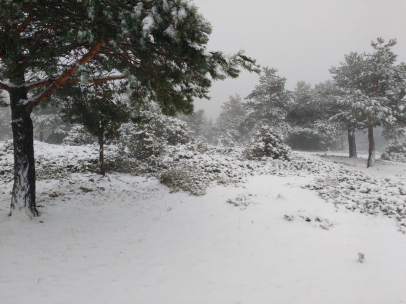 Nieve en la Puebla de San Miguel