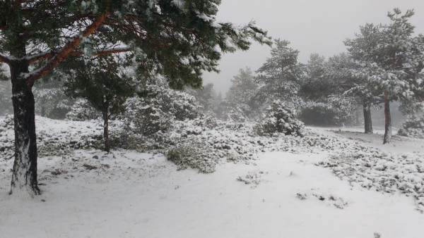 Nieve en la Puebla de San Miguel Nieve en la Puebla de San Miguel