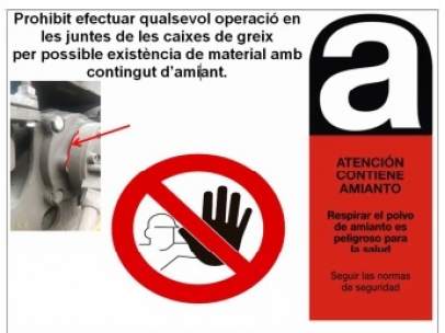 Aviso por posible presencia de amianto en la web monográfica de TMB.