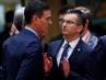 Largo y serio diálogo de Sánchez con su homólogo esloveno, que le expresa su "apoyo total" a la democracia española