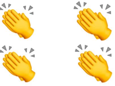 Emoji aplauso