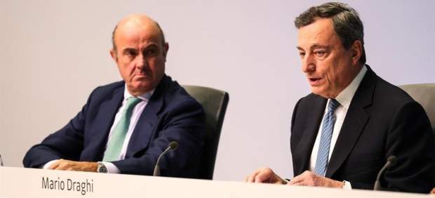 Mario Draghi y Luis de Guindos
