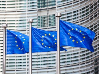 Banderas de la UE.