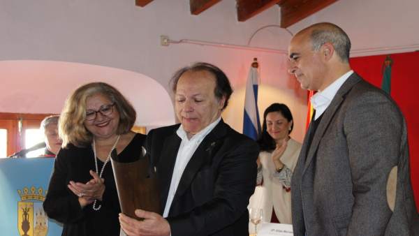 Javier Marías recoge el premio en Zafra Javier Marías recoge el premio en Zafra