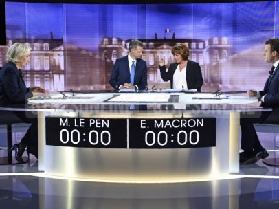 Le Pen y Macron