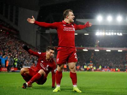 Xherdan Shaqiri, del Liverpool FC.