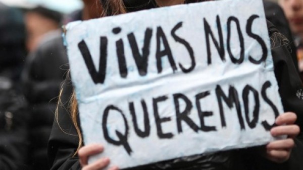 Imagen de archivo de una manifestaciÃ³n contra la violencia machista
