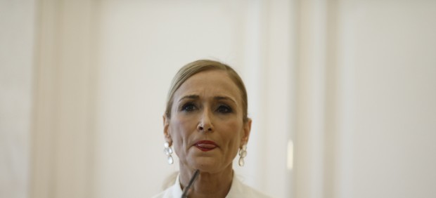 Rueda de prensa de Cristina Cifuentes en la que ha anunciado su dimisión