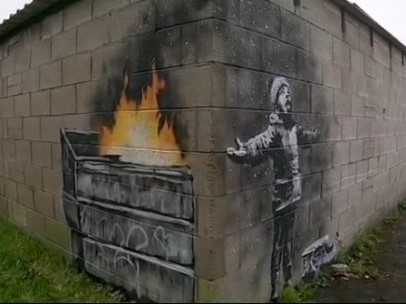 Nuevo grafiti de Banksy