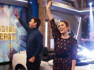 Arturo Valls y Blanca Suárez, en 'El hormiguero'.