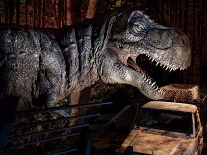 Un T-Rex en 'Jurassic World Exhibition'