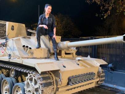 Pilar Rubio, en el tanque de 'El hormiguero'.