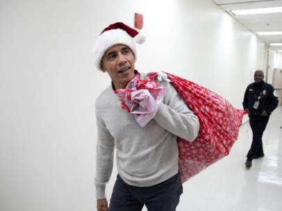 Obama, de Papá Noel