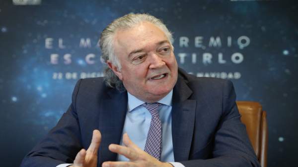 El presidente de Loterías del Estado, Jesús Huerta, presenta el sorteo de Navida El presidente de Loterías del Estado, Jesús Huerta, presenta el sorteo de Navida