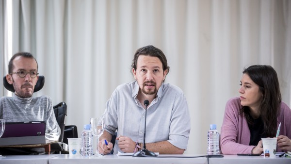 Pablo Iglesias, Irene Montero y Pablo Echenique en el Consejo de Podemos Pablo Iglesias, Irene Montero y Pablo Echenique en el Consejo de Podemos