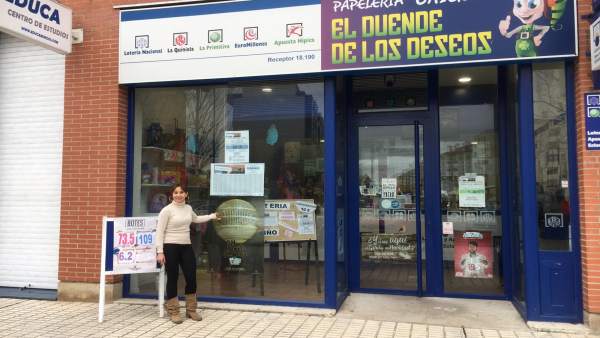 Burgos.- Administración donde se ha vendido el 'Gordo' Burgos.- Administración donde se ha vendido el 'Gordo'