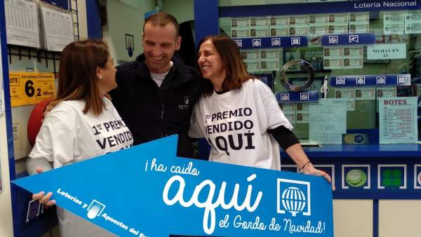 Los vendedores celebran el 'Gordo' Los vendedores celebran el 'Gordo'