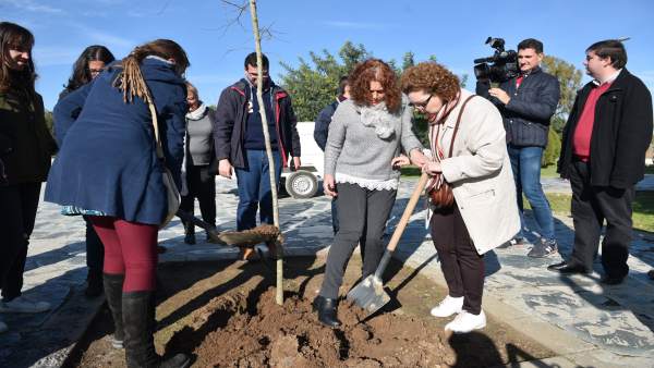 Castaño participa en la plantación del parque del Tamarguillo Castaño participa en la plantación del parque del Tamarguillo
