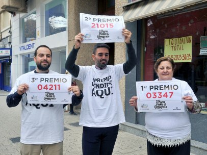 El Gordo, el segundo y el tercero, vendidos en la misma calle de Albacete