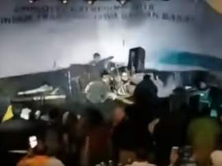 Tsunami en un concierto de Indonesia