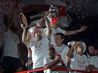 River celebra la Copa Libertadores en Argentina
