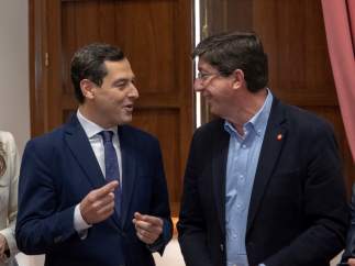 Juanma Moreno y Juan Marín