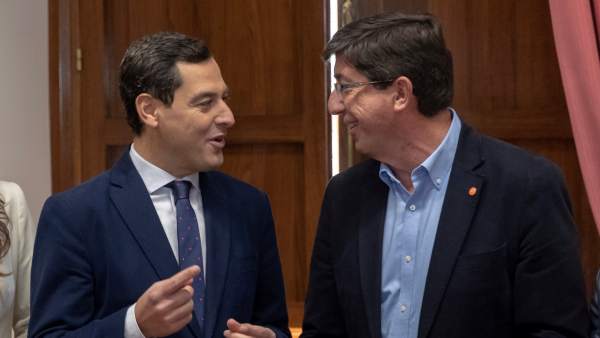 Juanma Moreno y Juan Marín Juanma Moreno y Juan Marín