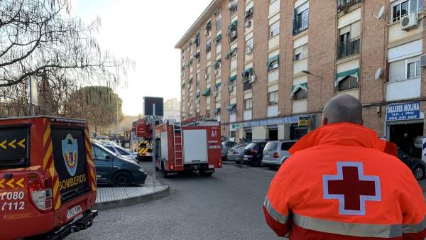 Incendio en Badajoz Incendio en Badajoz