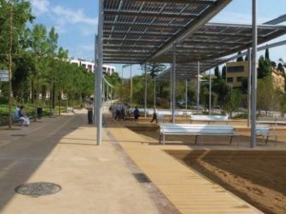 Nuevas pérgolas fotovoltaicas en València