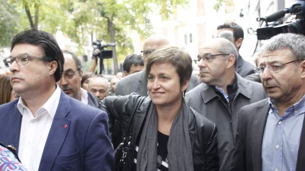 Joan Josep Nuet y Anna Simó, exmiembros de la Mesa del Parlament. Joan Josep Nuet y Anna Simó, exmiembros de la Mesa del Parlament.