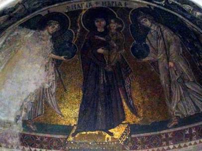 Enigmática representación de la Virgen María