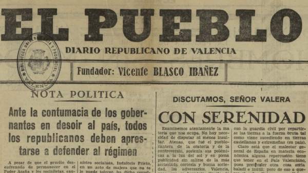 Portada del diario El Pueblo Portada del diario El Pueblo