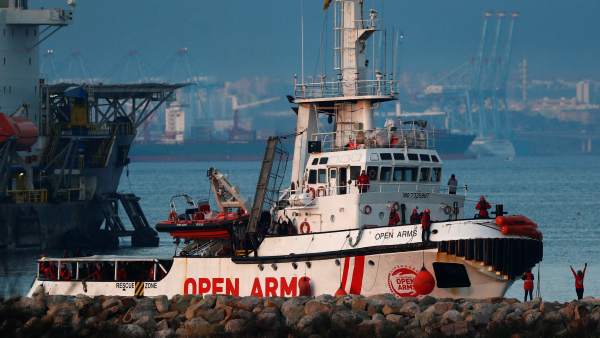 Barco del Open Arms. Barco del Open Arms.
