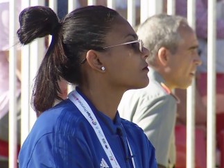 La entrenadora de fútbol Houriya Taheri