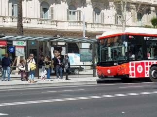 Autobús de TMB en Barcelona.