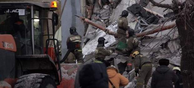 Derrumbe de un edificio en los Urales