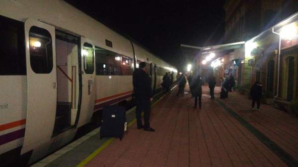 Tren varado en Extremadura Tren varado en Extremadura