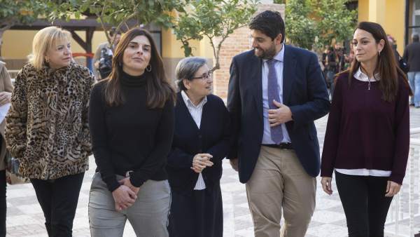 López Miras, Durante Su Visita Al Centro 'Cardenal Belluga' López Miras, Durante Su Visita Al Centro 'Cardenal Belluga'