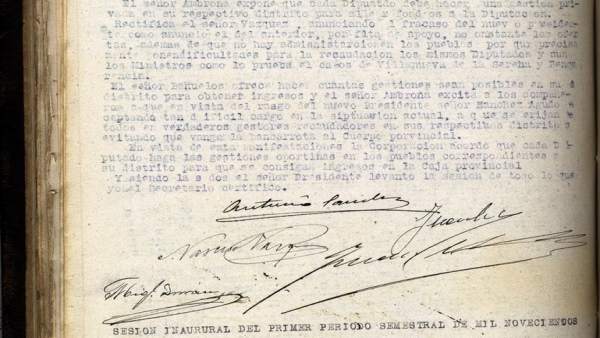 Documento del mes de enero en el Archivo Provincial de la Diputación de Badajoz Documento del mes de enero en el Archivo Provincial de la Diputación de Badajoz