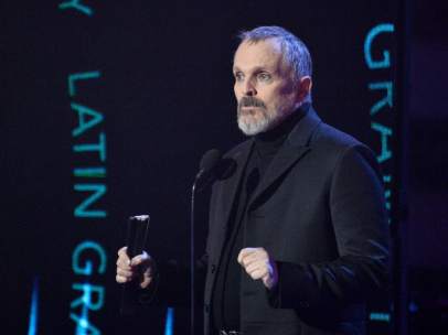 Miguel Bosé durante una entrega de premios