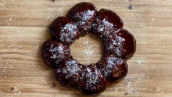 Roscón de Reyes con glaseado espejo en Thermomix Roscón de Reyes con glaseado espejo en Thermomix