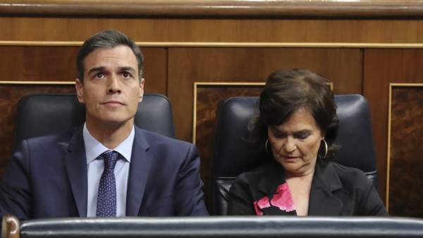 Pedro Sánchez y Carmen Calvo, Pedro Sánchez y Carmen Calvo,