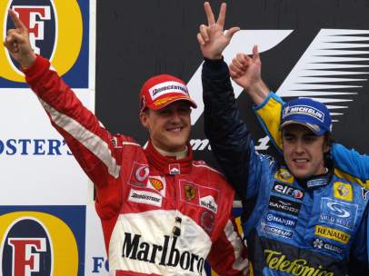 Michael Schumacher y Fernando Alonso