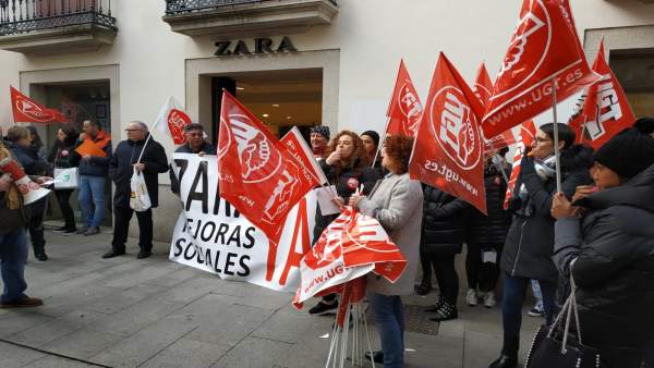Protesta de Zara en Lugo Protesta de Zara en Lugo