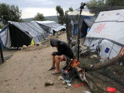 Refugiados en Lesbos, Grecia